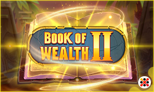 Logotipo do jogo Book of Wealth no Melbet Casino Brasil