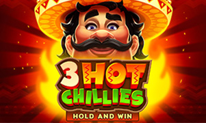 Logotipo do jogo 3 Hot Chillies no Melbet Casino Brasil