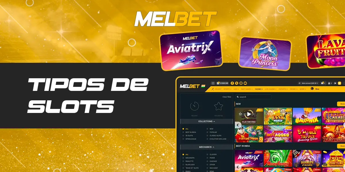 Tipos de Melbet Slots